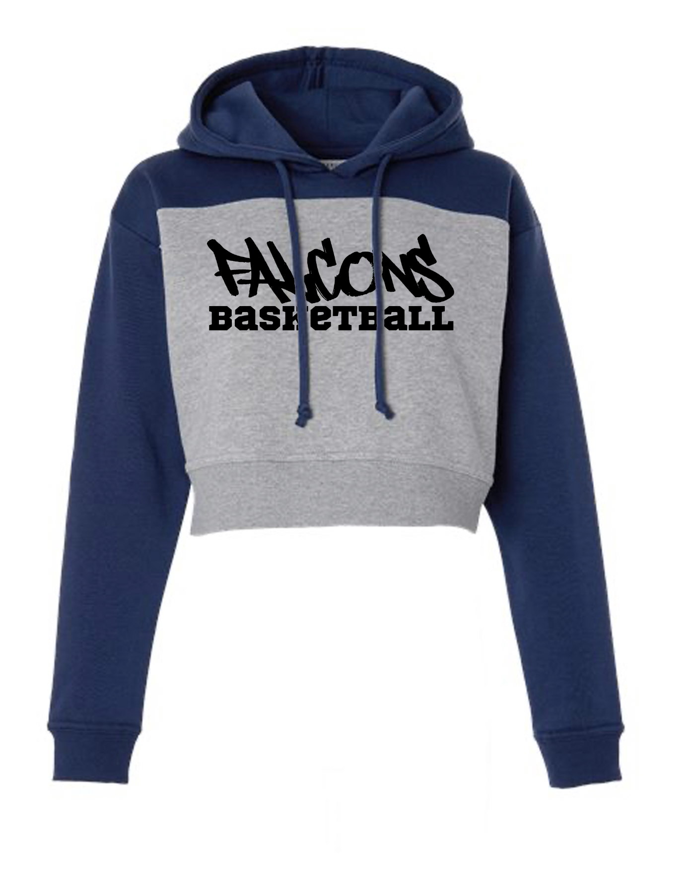Falcons Basketball Graffiti Crop Sweatshirt