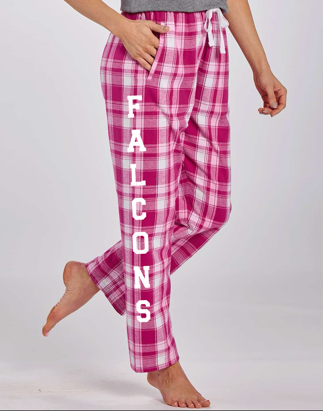 Plaid PJ Pants with Number