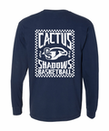 Checkered Falcons Long Sleeve Shirt (Navy)
