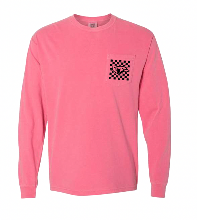 Checkered Falcons Long Sleeve Shirt (Hot Pink)
