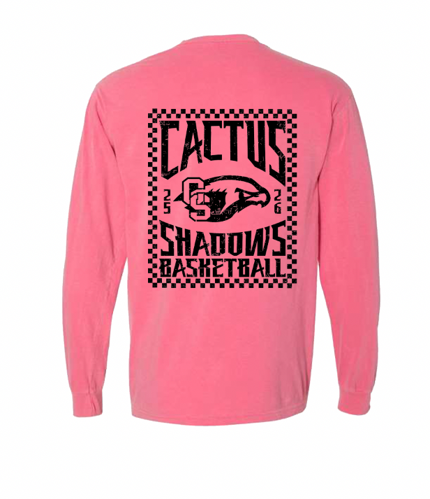 Checkered Falcons Long Sleeve Shirt (Hot Pink)