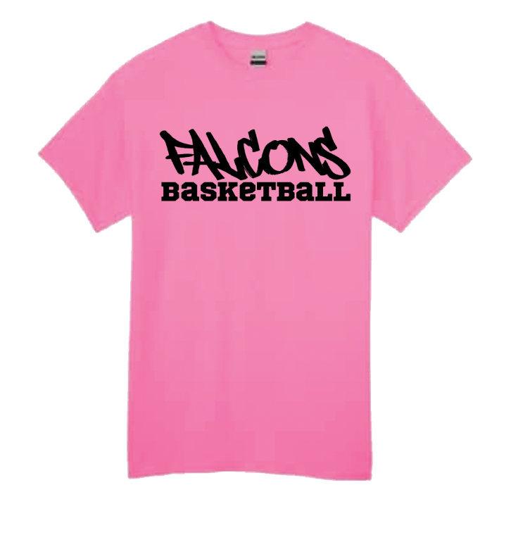 Graffiti Falcons Tee (Hot Pink)