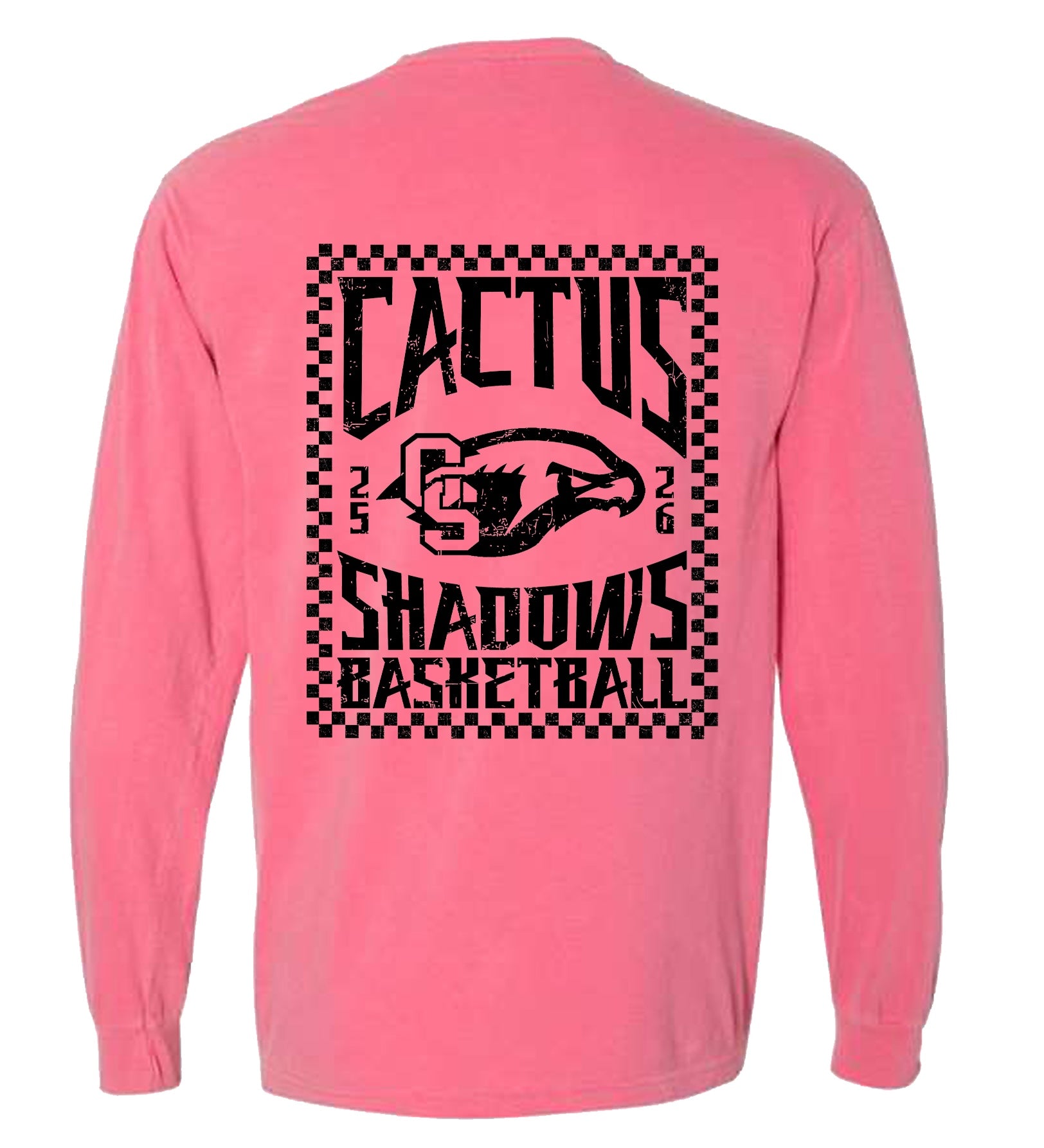 Checkered Falcons Long Sleeve Shirt (Pink)