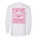Checkered Falcons Long Sleeve Shirt (White w/Pink)