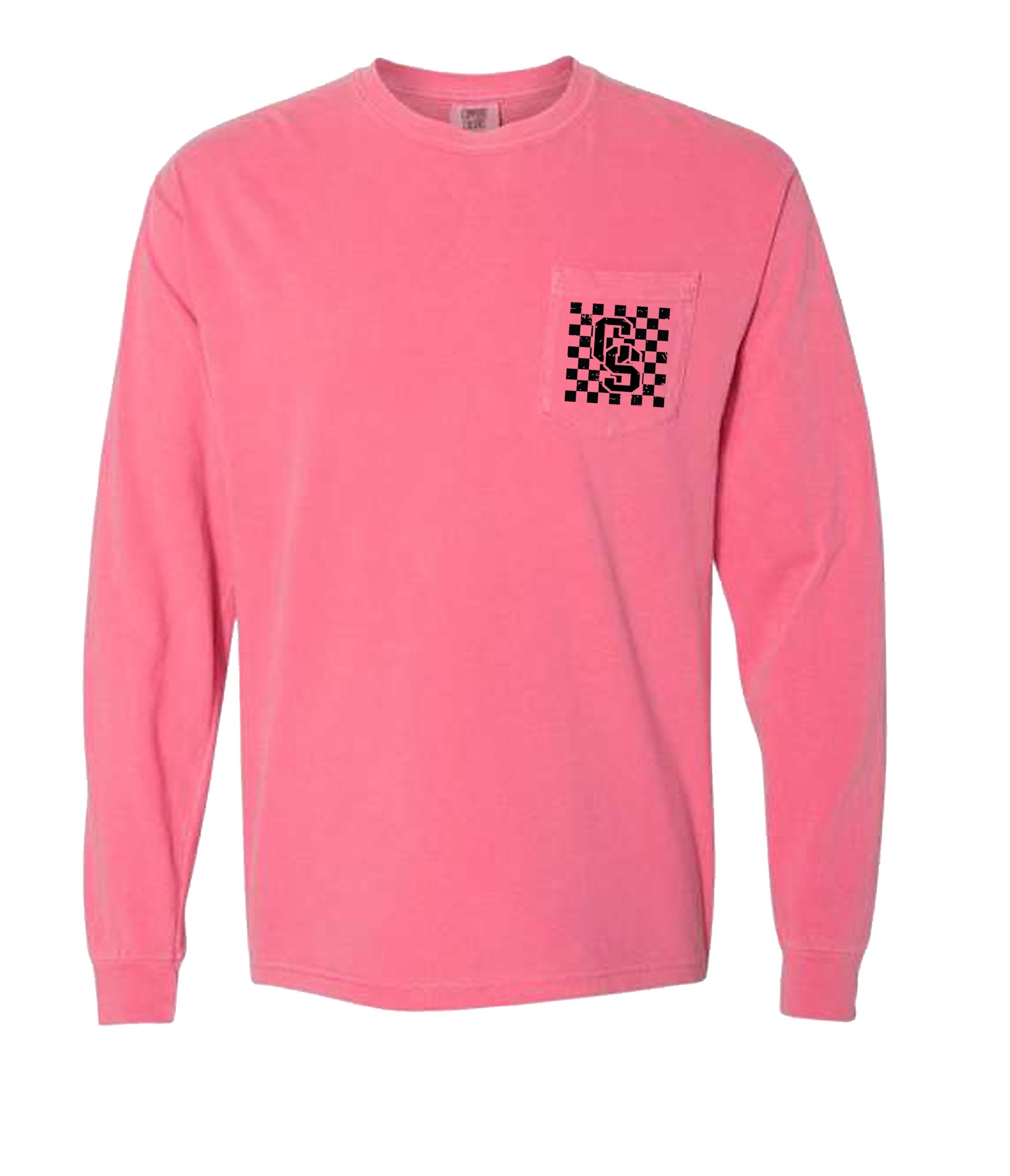 Checkered Falcons Long Sleeve Shirt (Hot Pink)